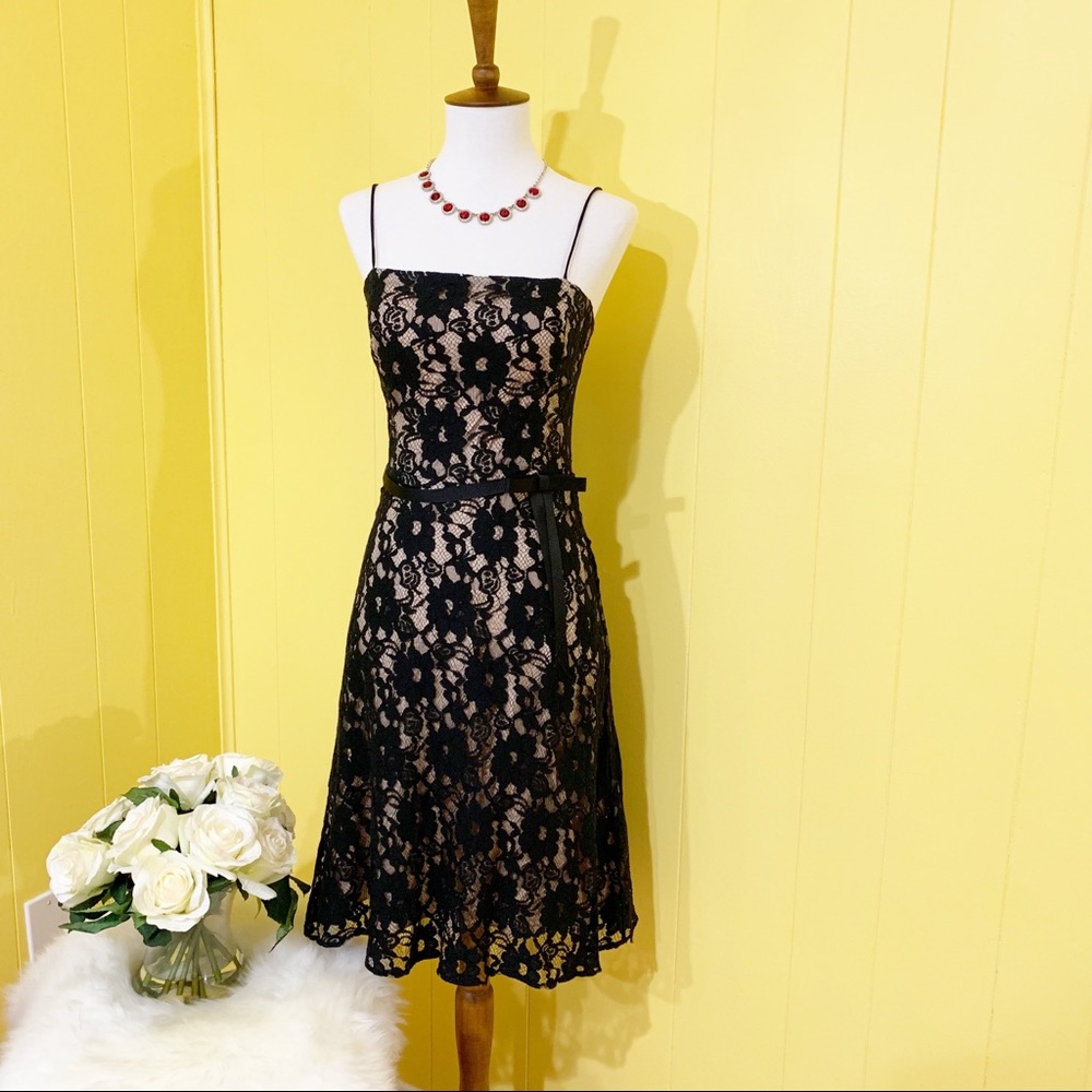 Black laced dress A-line Laundry by Shelli Segal